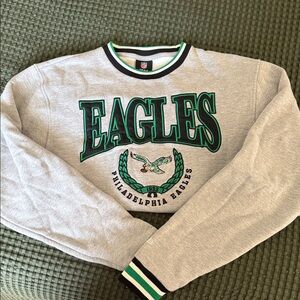 VintageEmbroidered Philadelphia Eagles Sweatshirt - New Era NFL Licensed